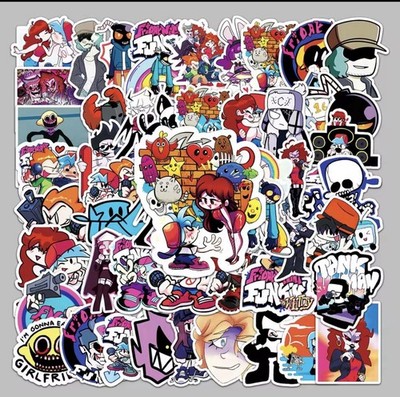 Friday Night Funkin Sticker Pack 50pcs FNF Vinyl Stickers Laptop FREE SHIPPING