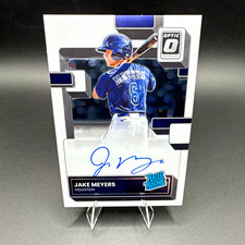 Panini 2022 Donruss Optic Jake Meyers Rated Rookie On-Card Auto. rookie card picture