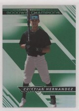 2022 Upper Deck Goodwin Champions Platinum Rainbow Green Cristian Hernandez o1h