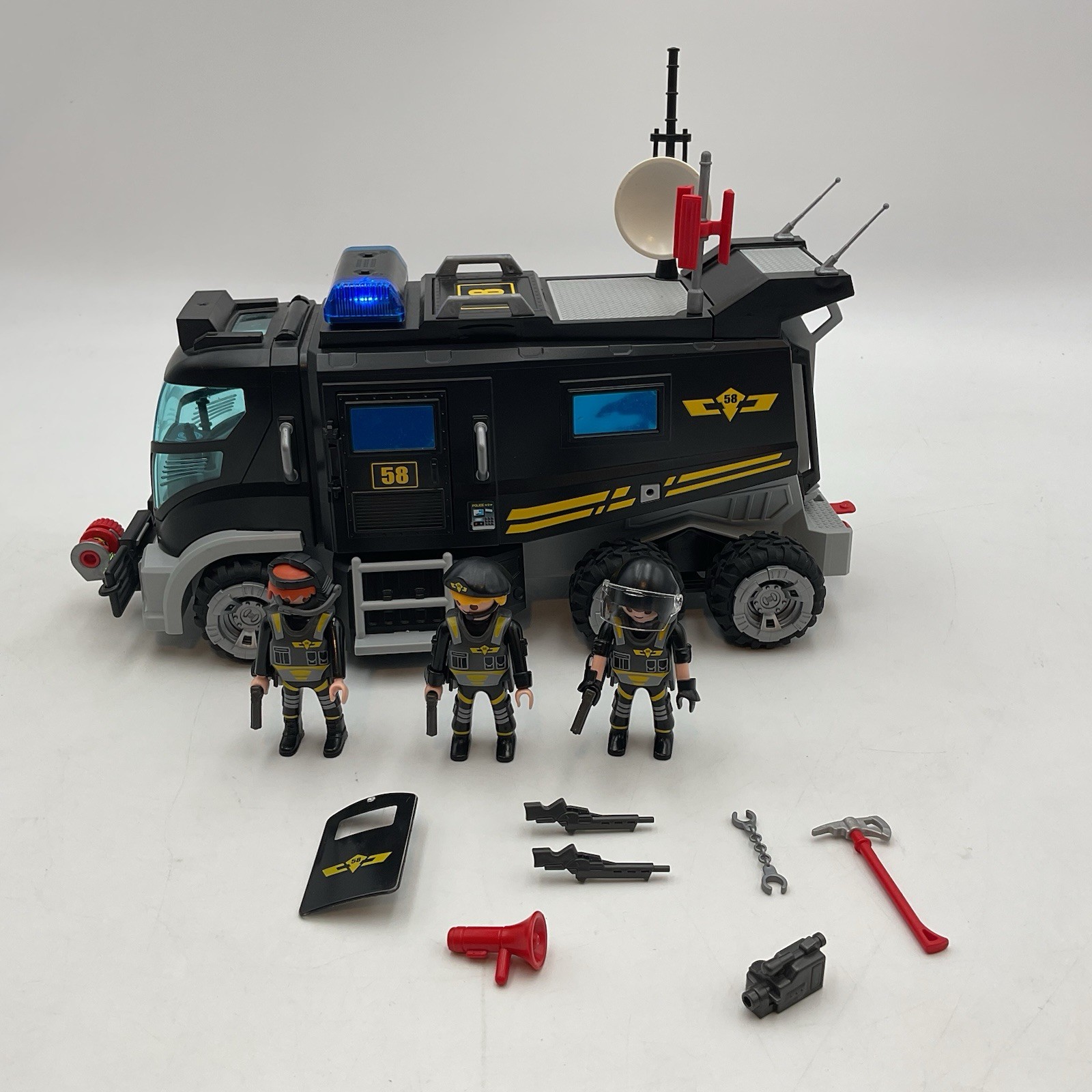 Playmobil 9360 City Action Police SWAT Truck. 100% Complete With Instructions.