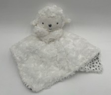 Carters Just One You Lovey Plush Lamb White Stars Gray Blue