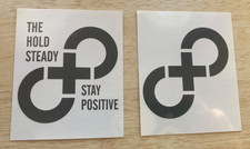 2x THE HOLD STEADY STAY POSITIVE OFFICIAL 6cm x 7cm PROMO TEMP TATTOO TRANSFERS