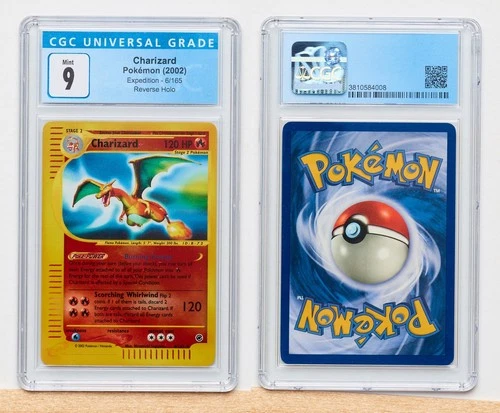 Charizard 6/165 Expedition Reverse Holo CGC 9 Mint 2002 Pokémon WotC e-Reader
