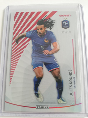 panini Eternity BLEUS JULES KOUNDE 1/10 RED BASE Equipe De France