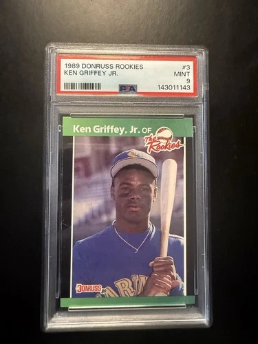 1989 Donruss Rookies - Ken Griffey Jr, PSA 9, Just Graded