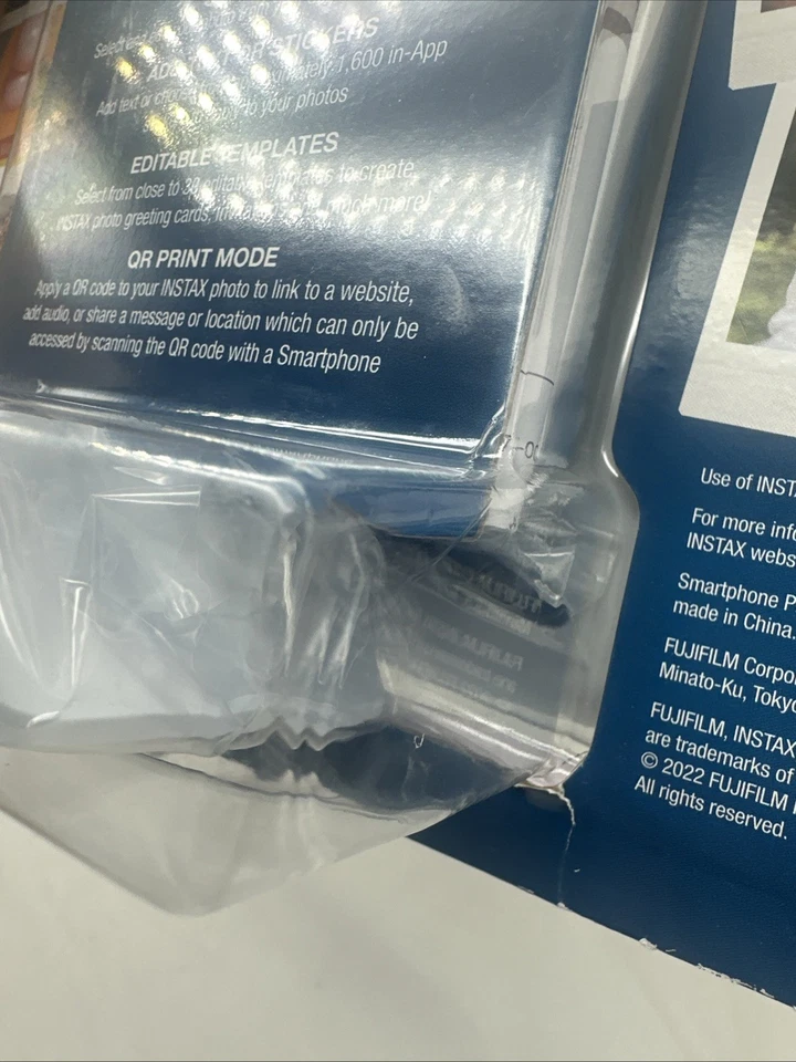 Fujifilm Instax Link Wide Smartphone Ash White Printer with 10 Sheets NEW *READ - Image 4 of 4