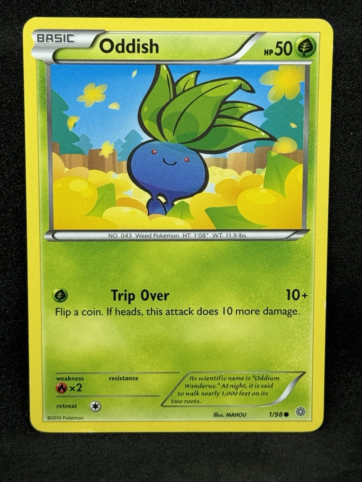 Pokemon - Oddish - 1/98 - Common - XY - Ancient Origins HP