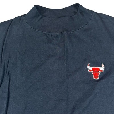 Vintage 90s Chicago Bulls CSA Nutmeg Mills Long Sleeve Mock Neck Men s L NWT