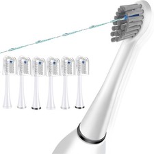 Flossing Toothbrush Head Replacement, 6 Count, Compatible with Water-pik Sonic