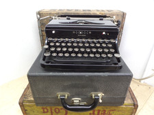 1930's Royal O Model Portable Typewriter Glossy Black *Works w/Hardcase O-639777 thumbnail