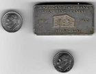 1 One 1970 W H Foster American State Bank 3 Troy Oz .999 Fine Silver Bar Round