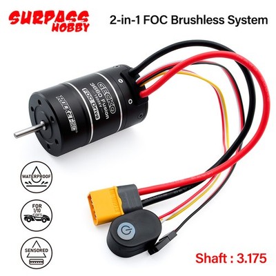 SURPASS HOBBY 3660 FOC 2-in1 1800KV Motor 40A ESC Brushless  für 1/10 RC-Autos