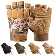 Tactical Gloves Non-slip Breathable Lightweight Outdoor Sports Racing Fingerless