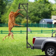 Hunting Hoist Rack Height Adjustable Hunting Game Hoist Winch Lift 400lbs Load