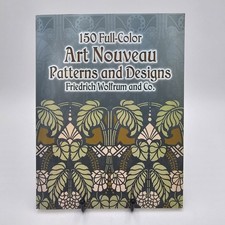NEW  150 Full-Color Art Nouveau Patterns  Designs  Dover Pictorial Archive PB