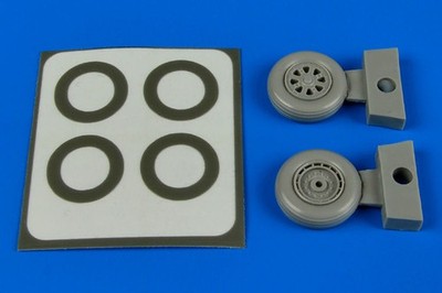 Aires 7301 - 1:72 F6F Hellcat wheels(typeB) & paint masks  - Neu