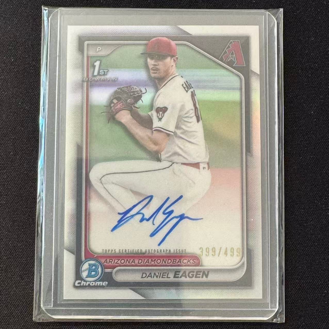 🔥AL 2024 BOWMAN PROSPECT 1ST CHROME AUTO REFRACTOR /499 DANIEL EAGEN