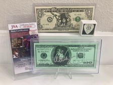 Alice Cooper Signed Stage Used Prop Bill Autograph JSA Certified Authentic