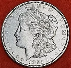 1921 morgan silver dollar AU #42