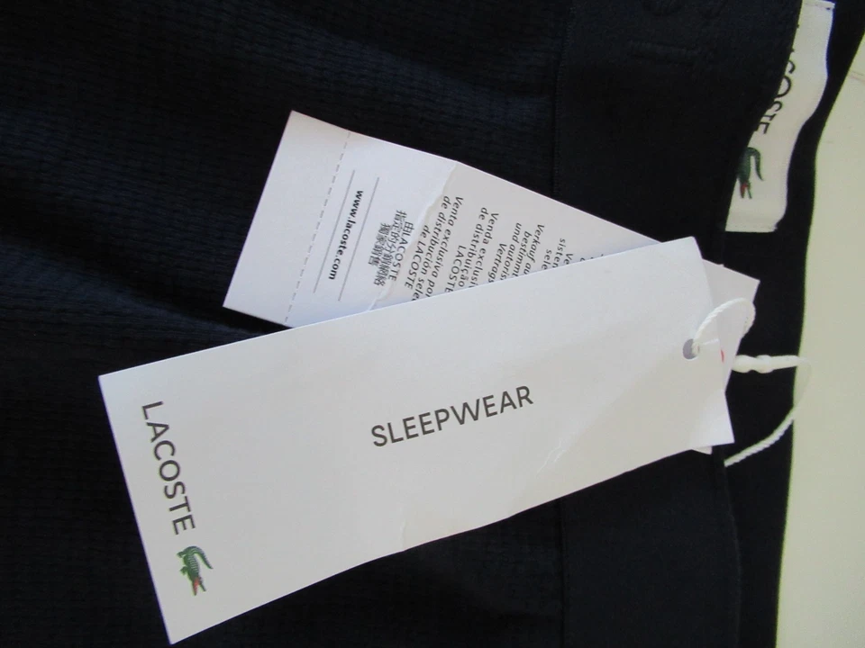 Ropa de dormir Lacoste Ropa de estar Pantalones cortos Logo Gator Azul Marino Para hombres Talla XXL NUEVO CON ETIQUETAS Foto 3 de 4