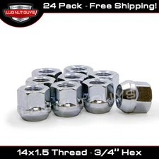 Lug Nuts Open End Bulge Acorn 14x1.5 24