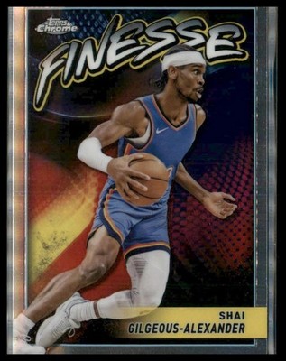 2023-24 Topps Chrome #F-10 Shai Gilgeous-Alexander Finesse
