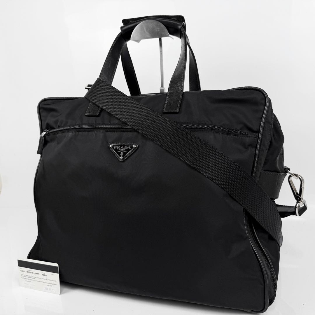 PRADA Business Bag with Shoulder Nylon Black Authentic thumbnail 11