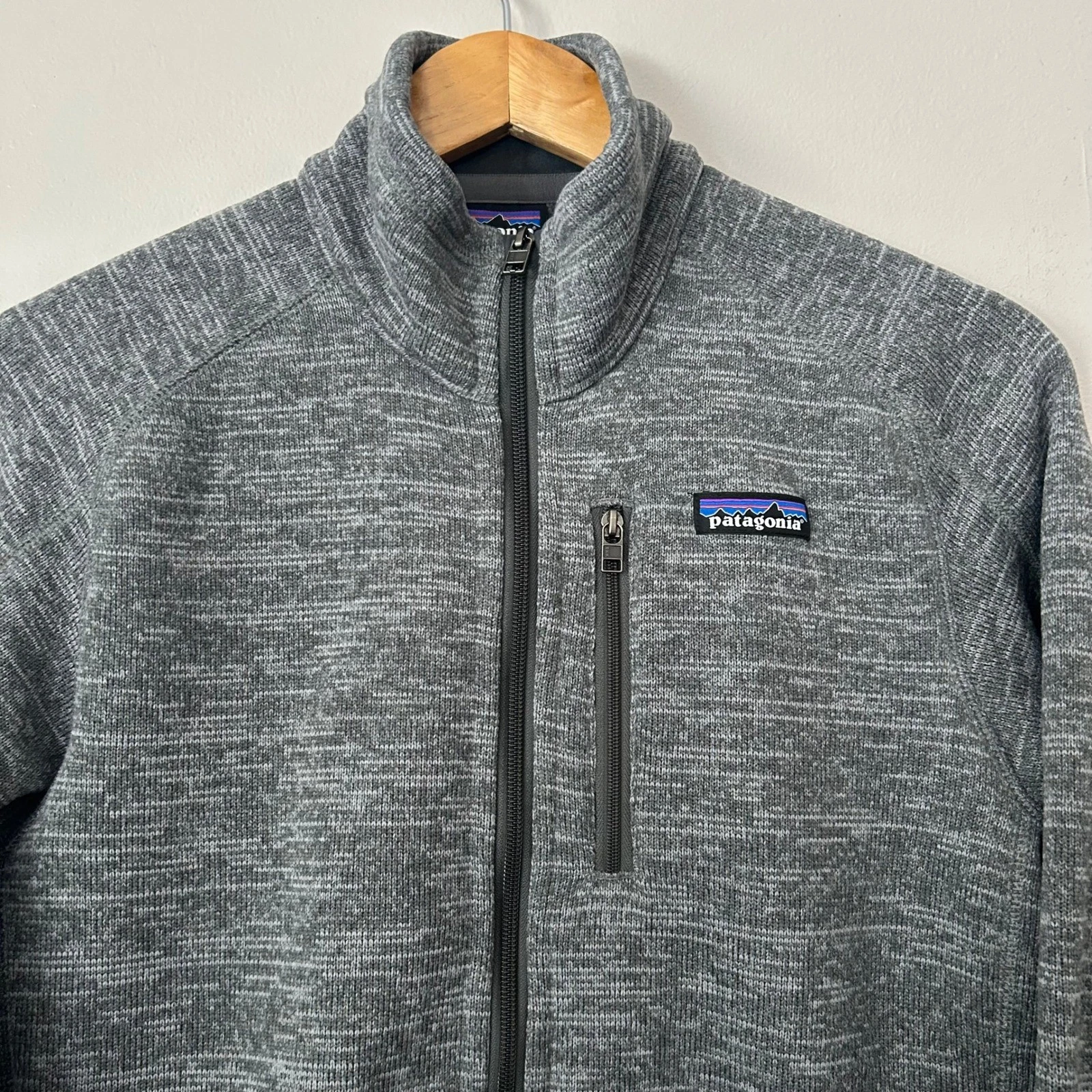 Patagonia Better Sweater Jacket Mens Medium Grey Heathered Full Zip Fleece