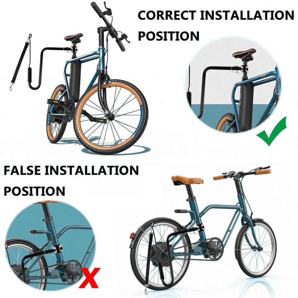 Correa de bicicleta manos libres con mango curvo para perro con amortiguador Foto 4 de 4