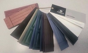 Cellwood Custom Options Shutter Samples  Design &  Color  Options. Used.(CRAFTS)