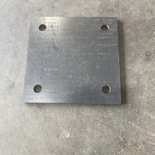 Steel Base Plate 5 Square 716 Holes 316 Thick