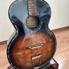 Maruha Vintage Japanese No. 612 Acoustic Guitar With Decorative Soundhole