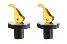Brass Snap Handle Drain Plug for 3/4", 5/8", 1/2", 3/8", 7/8" Tube, Boat...