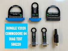 ✅ COMMODORE 64 C64 DIAGNOSTIC DONGLE PORT TEST DIAG 586220 6 PCS - V2026 ✅