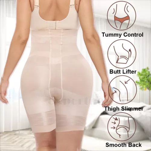 High Waist Tummy Control Trainer Thigh Slimmer Butt Lift Shapewear Girdle Corset - Picture 5 of 25