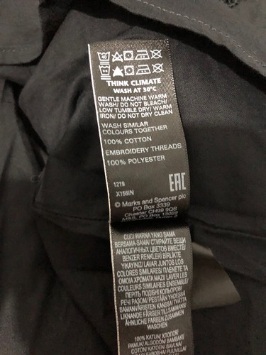 M&S kurzes Kleid aus reiner Baumwolle Stickerei UK 16 schwarz Sommerurlaub - Bild 10 von 11