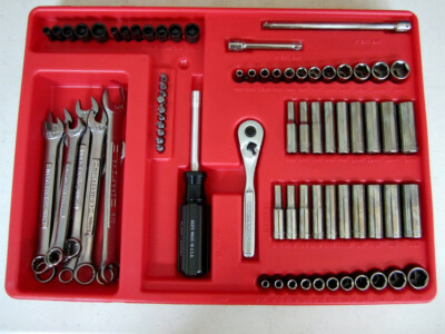 Vintage Craftsman 168pc Metric & SAE Socket Set 1/4