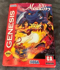 Disney's Aladdin Sega Genesis Complete in Box - Cardboard