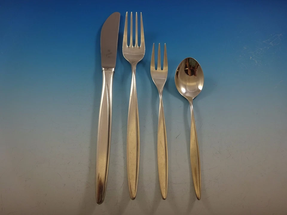 Kopenhagen by Wmf "800" Talheres de Prata Serviço Para 6 Jantares Conjunto 35 Peças Moderno - Imagem 4 de 4