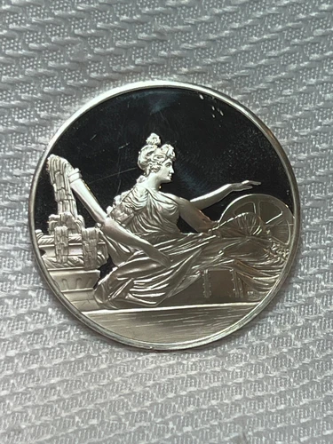 1980 FM Sterling Silver 31.17 Grams Proof The Schuylkill Freed William Rush