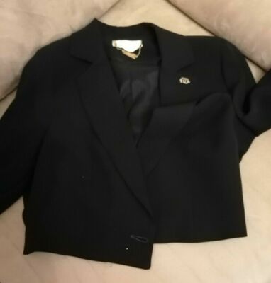  Roberta Biagi - Damen Jacke (s), Blazer, schwarz, Wolle, Gr. S, neu