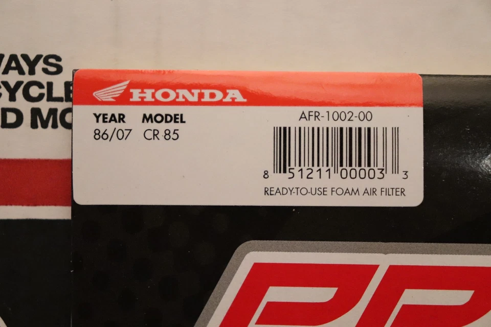 Filtro de ar de espuma Honda CR80R Tune Up Maxima Pro vela de ignição NGK CR80 CR 80 86/02 - Imagem 2 de 3