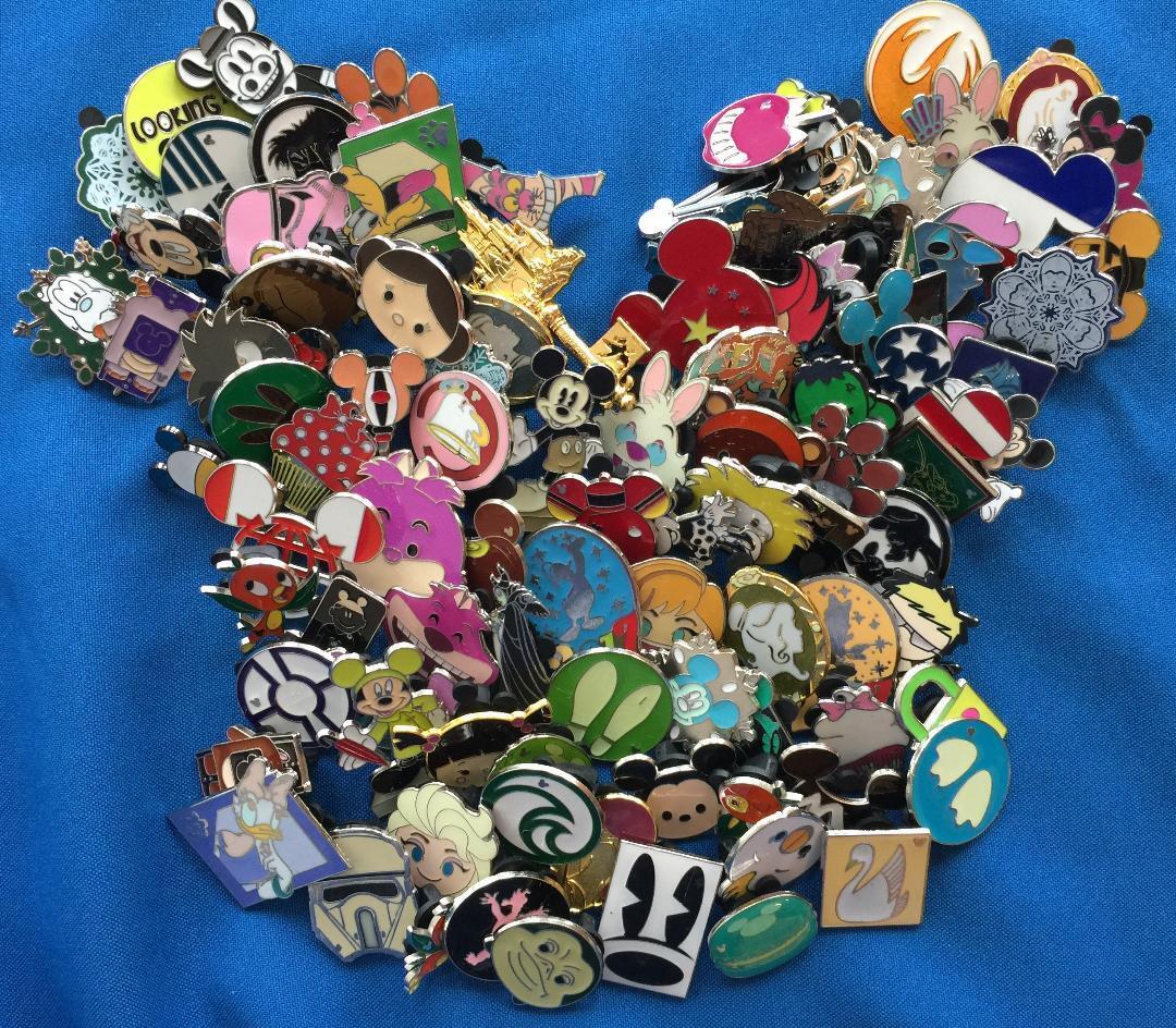Disney Assorted Pin Trading Lot of 50-100-150-or 200 Pins ~Brand NEW ~No Doubles