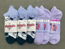 6 Pairs Bombas Women's Ankle Sock Size Medium 8-10.5 blue Free shipping