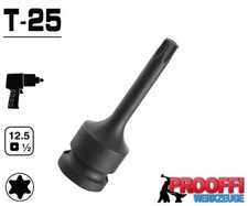 TORX Kraft Schlagschrauber Stecknuss T 25 Steckschlüssel Nuss T-Profil Lang