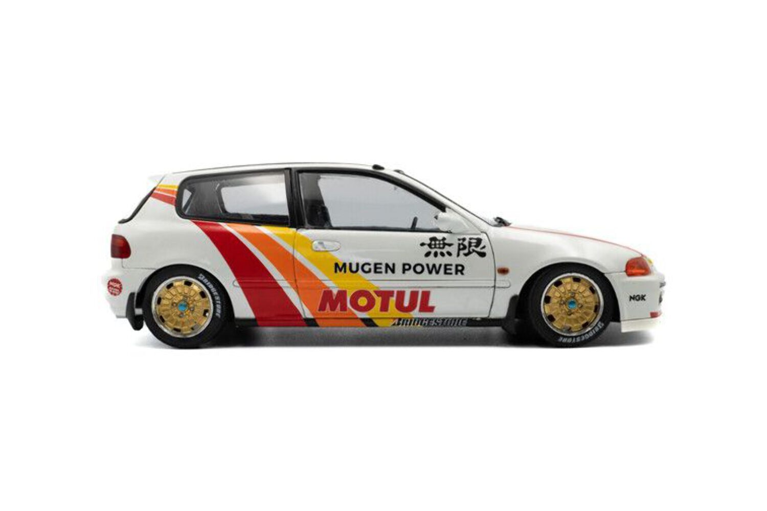 Solido 1992 Honda Civic EG6 Hatchback Mugen Power Racing White 1:18 S1810404