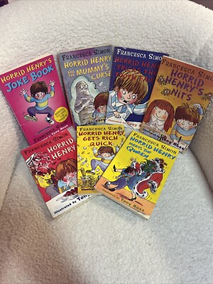 HORRID HENRY LOT 7 Meets Queen~Mummy Curse~Rich Quick, Nits, Joke, Tooth Fairy