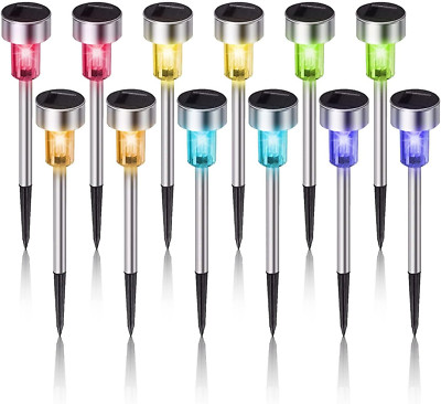 Luces solares al aire libre impermeables, LED de acero inoxidable