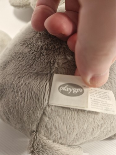 grey Elephant Playgro Cuddly Soft Toy Plush 34cm - Picture 7 of 10