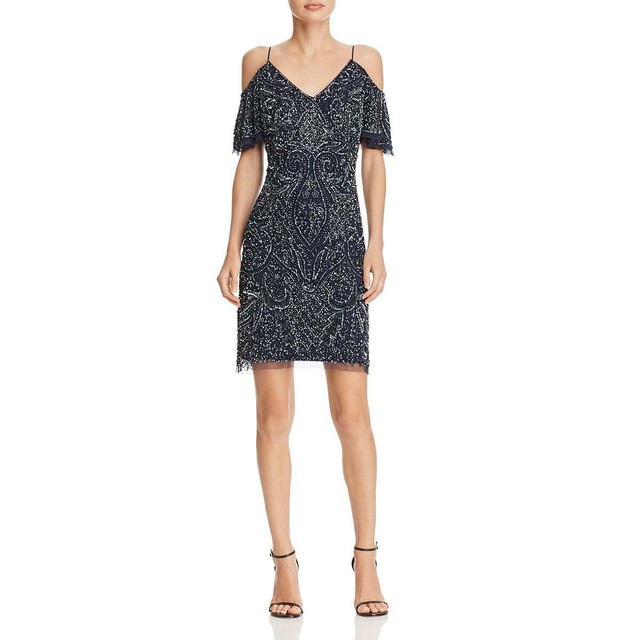 Aidan Mattox Cold Shoulder Gown Flash 